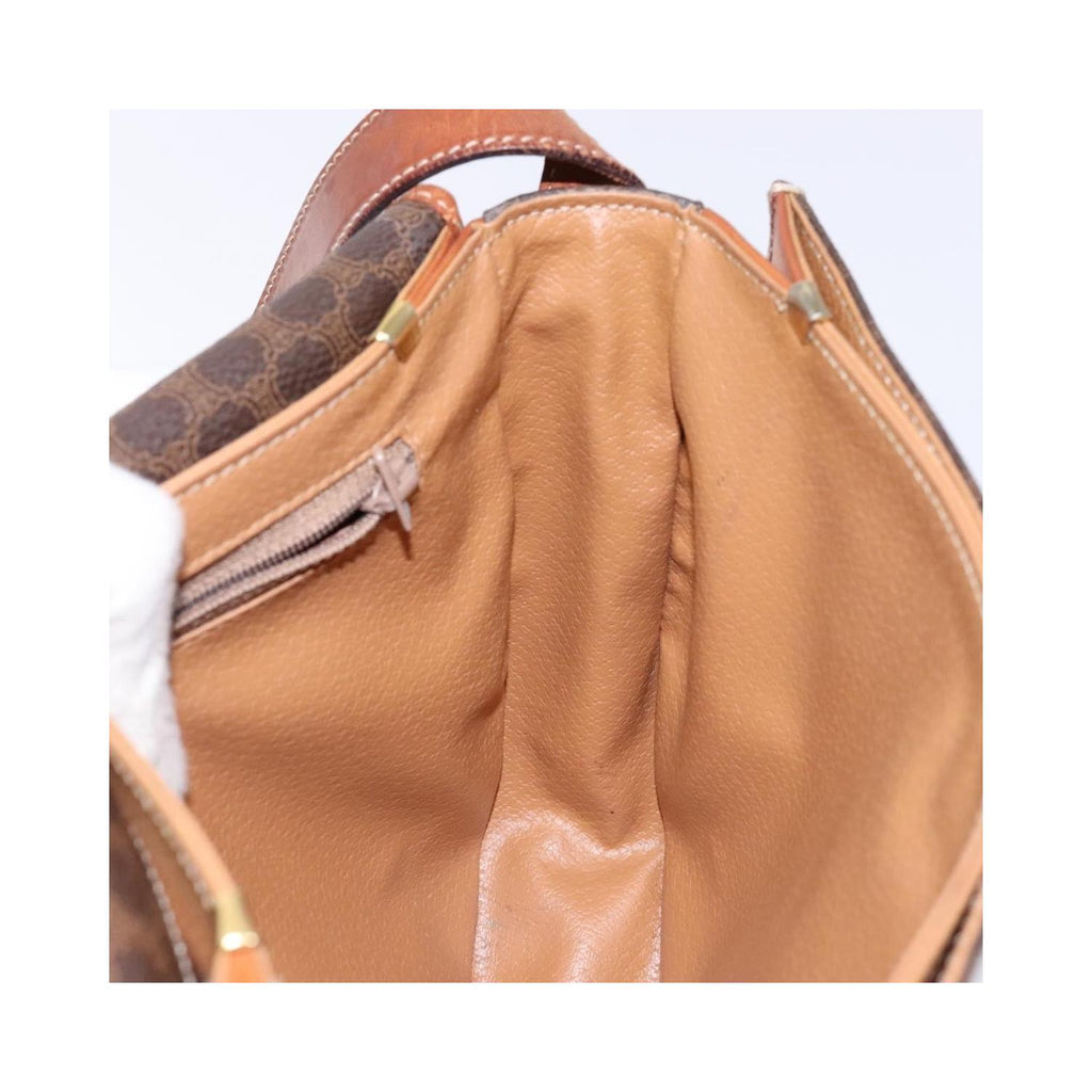 Sac Celine Macadam Shoulder Bag Toile - Marron