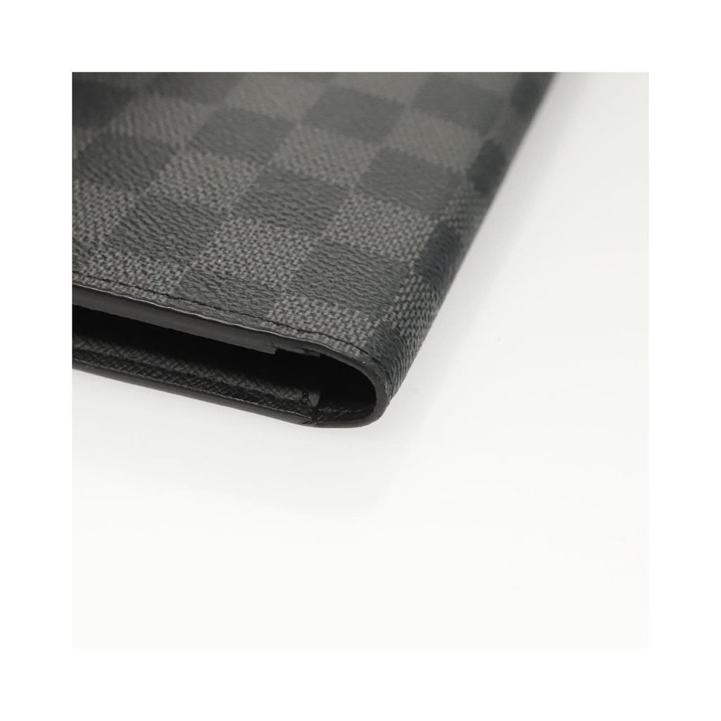 Portefeuille Louis Vuitton Brazza Long Bifold Toile - Gris
