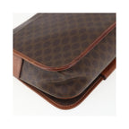 Sac Porté Épaule Celine Macadam Shoulder Bag Pvc - Marron