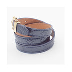 Bracelet Louis Vuitton Triple Tour Cuir Verni - Violet