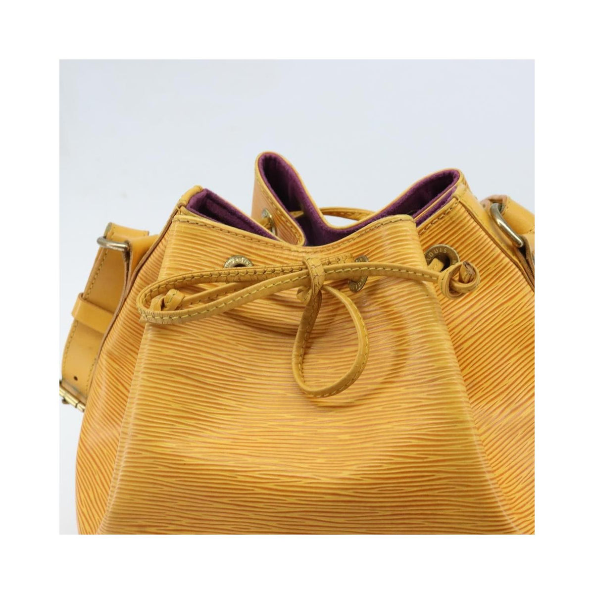 Sac Porté Épaule Louis Vuitton Petit Noe Medium Cuir - Jaune