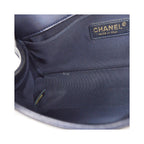 Sac Porté Épaule Chanel Boy Flap New Medium Cuir - Bleu Marine