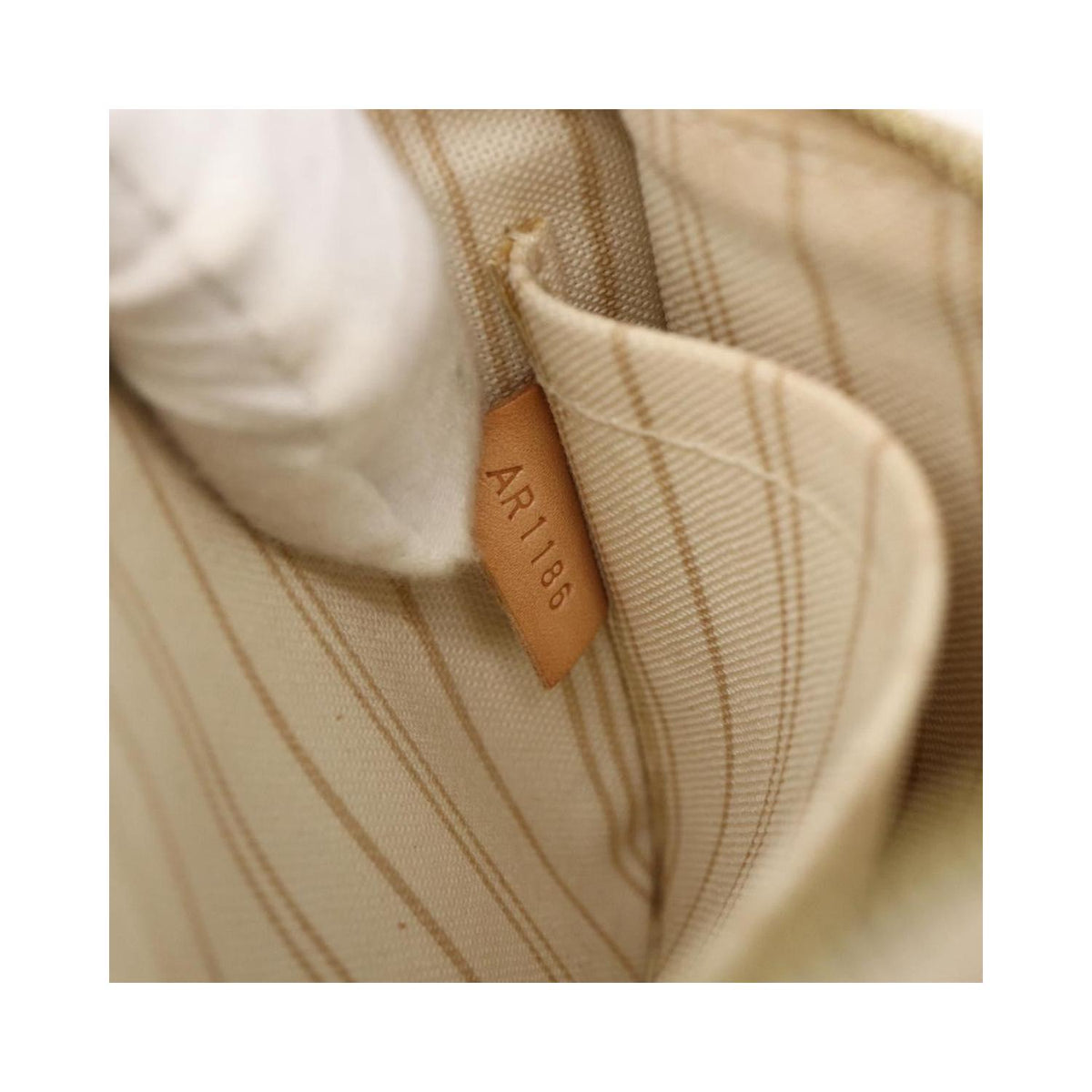 Pochette Louis Vuitton Neverfull Pochette Small Toile - Blanc