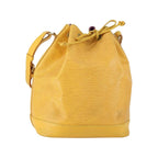 Sac Porté Épaule Louis Vuitton Noe Handbag Cuir - Jaune