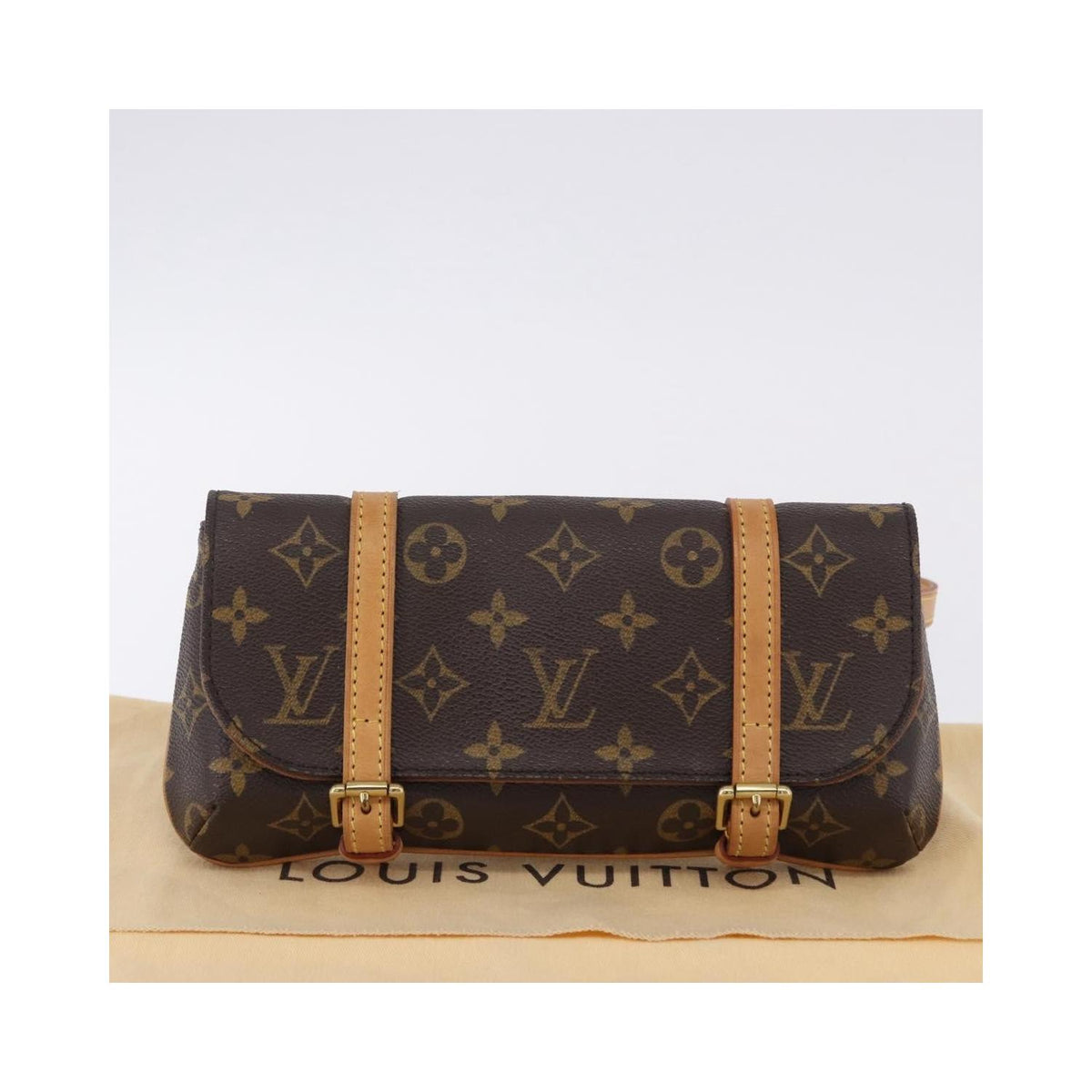 Sac À Main Louis Vuitton Marelle Waist Toile - Marron