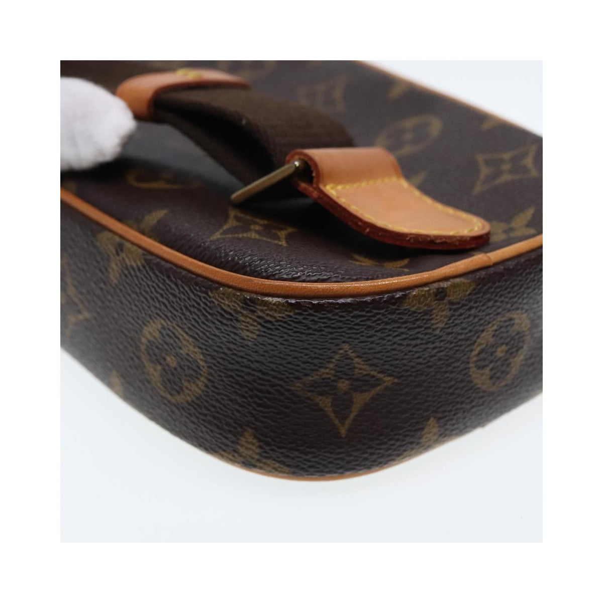 Bolso de mano Louis Vuitton Pochette Gange de lona - marrón