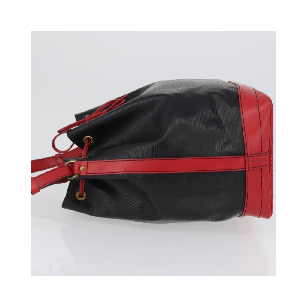 Sac Porté Épaule Louis Vuitton Bicolor Noe Large Cuir - Noir