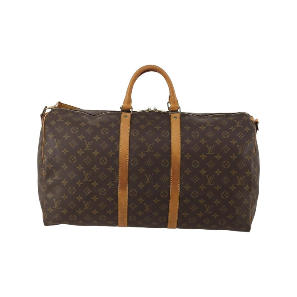 Sac De Voyage Louis Vuitton Keepall Bandoulière 60 Toile - Marron