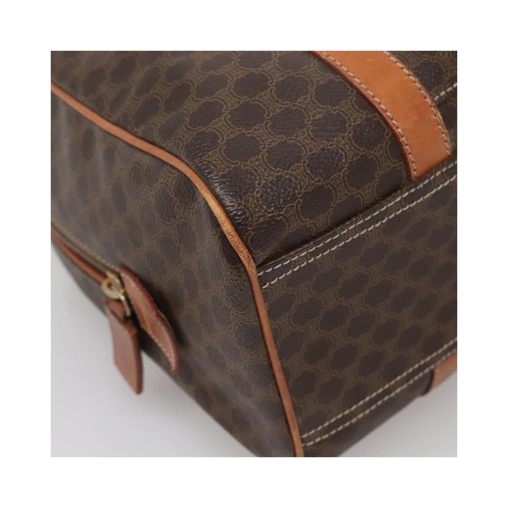 Sac Celine Macadam Handbag Toile - Marron