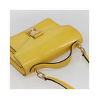 Sac À Main Louis Vuitton Monceau Handbag Bb Cuir Verni - Jaune