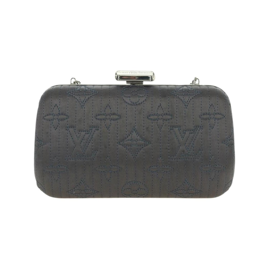 Pochette Louis Vuitton Motard Minaudiere Satin - Gris