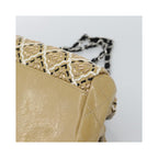 Sac À Main Chanel Just Mademoiselle Medium Cuir Verni - Beige