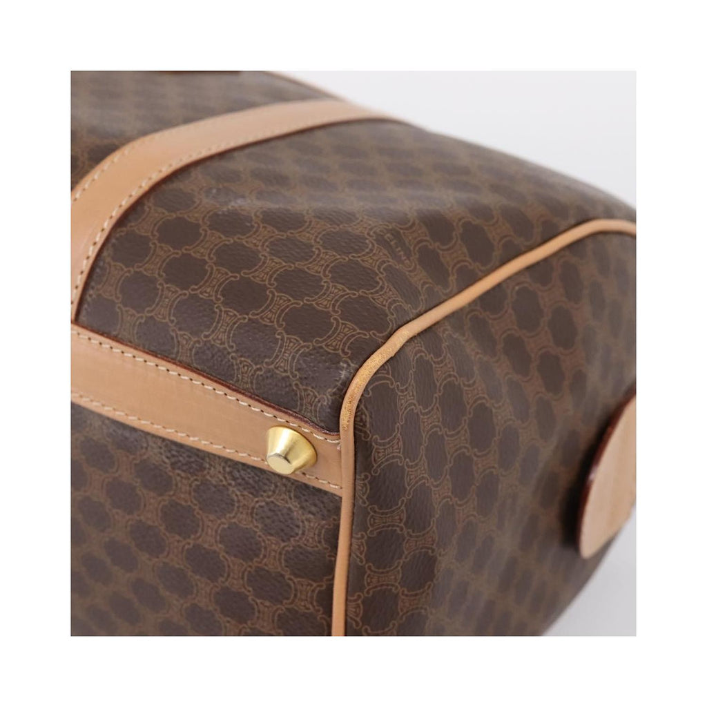 Sac À Main Celine Vintage Macadam Boston Pvc - Marron
