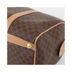 Sac À Main Celine Vintage Macadam Boston Pvc - Marron