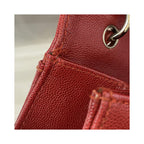 Chanel Vintage CC Flap Top Handle calfskin bag - Red