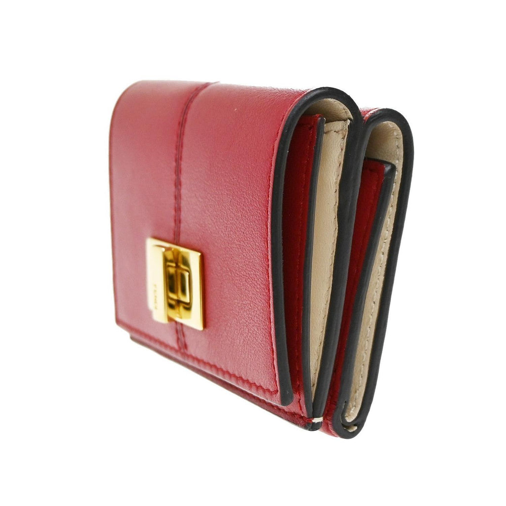 Portefeuille Fendi Peekaboo Long Cuir - Rouge
