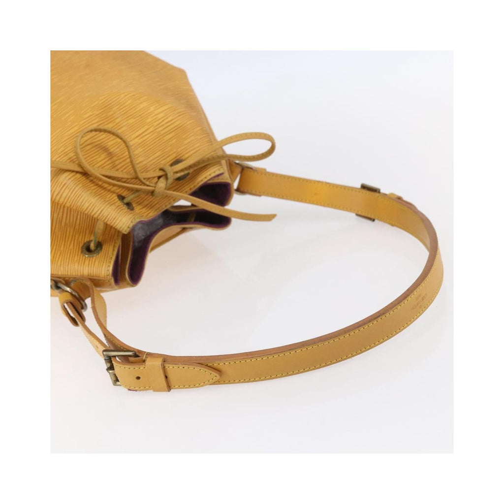 Sac Porté Épaule Louis Vuitton Petit Noe Handbag Small Cuir - Jaune