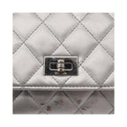Sac Bandoulière Chanel Reissue 2.55 Wallet On Chain Cuir - Argent