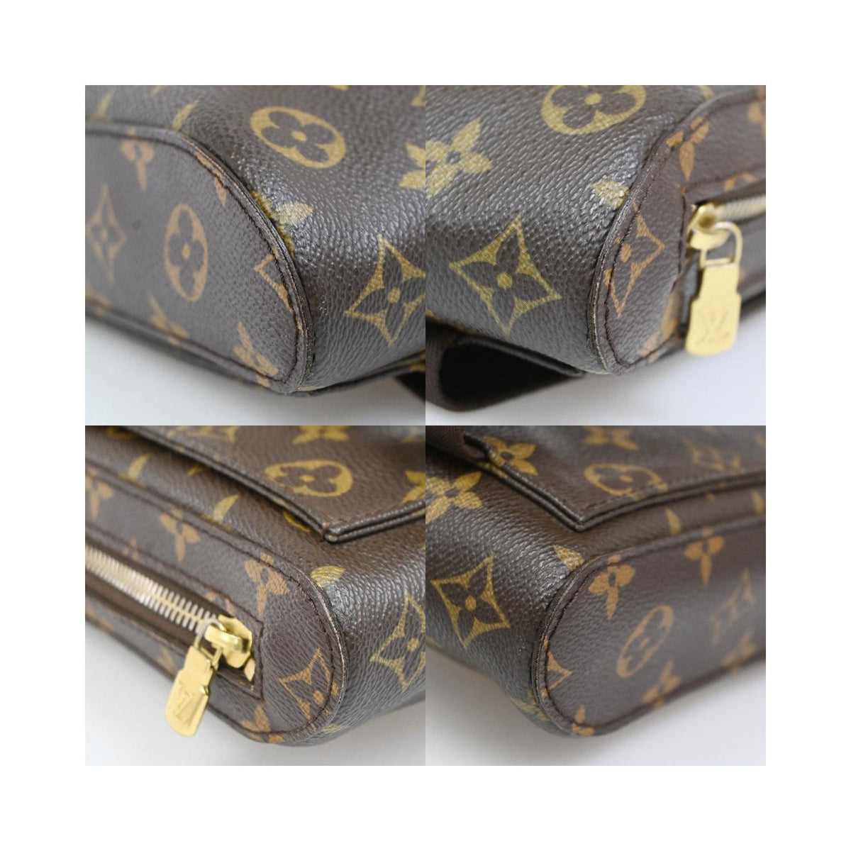 Pochette Louis Vuitton Geronimos Toile - Marron
