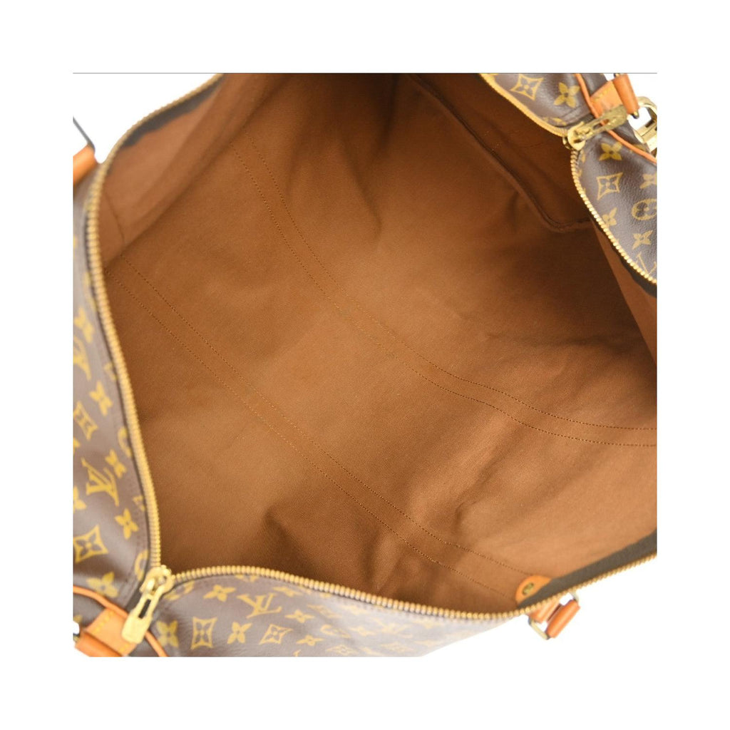 Louis Vuitton Keepall Bandoulière 60 Canvas Travel Bag - Brown