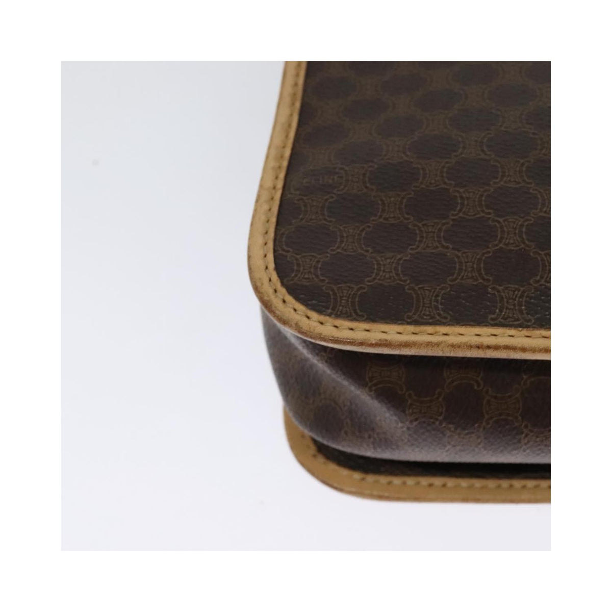 Sac Celine Macadam Shoulder Bag Toile - Marron