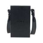 Sac Porté Épaule Fendi Logo Vertical Box Cuir - Noir