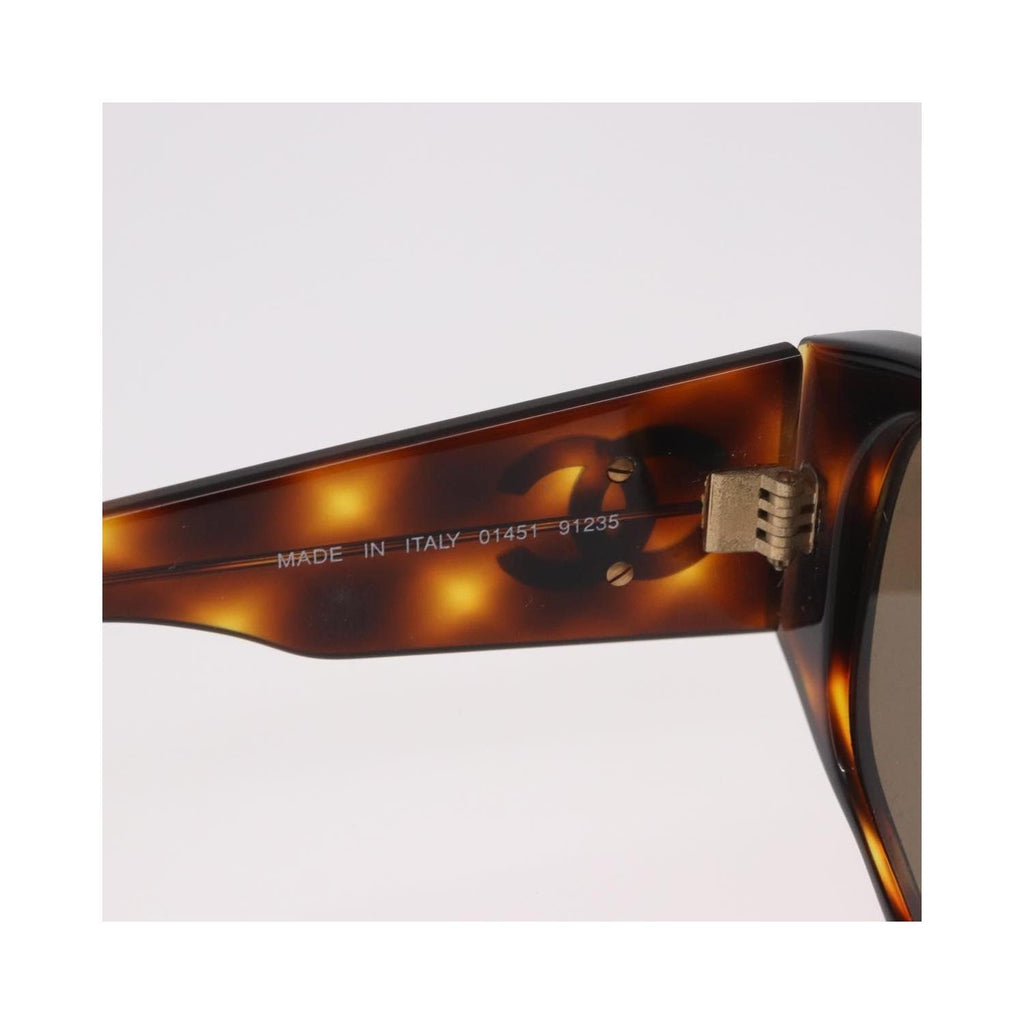 Lunettes De Soleil Chanel Logo Cc Plastic - Marron