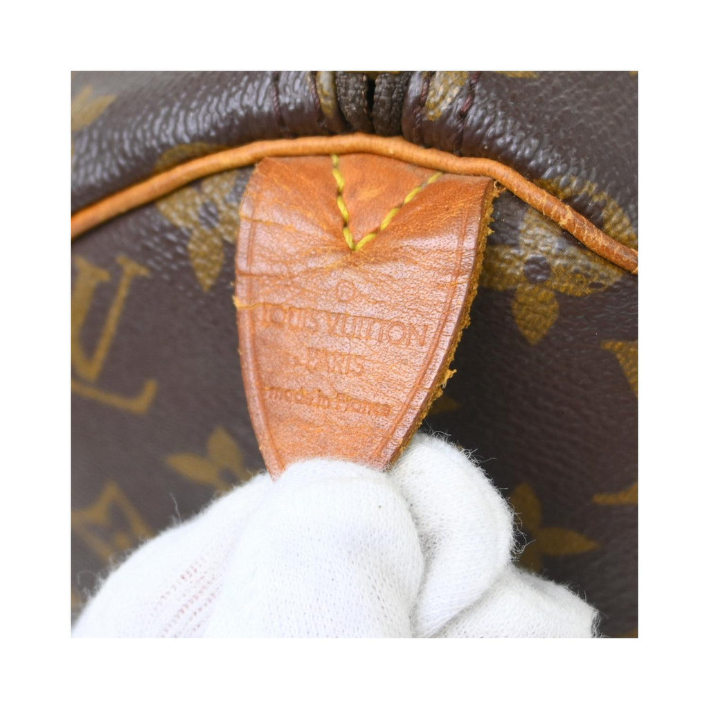 Borsa a mano Louis Vuitton Speedy 30 in tela - Marrone