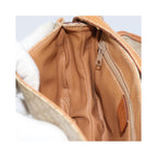 Sac Porté Épaule Celine Macadam Shoulder Bag Pvc - Beige