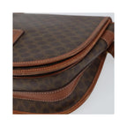 Sac Porté Épaule Celine Macadam Shoulder Bag Pvc - Marron