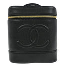 Chanel Vintage Timeless Cosmetic Case Caviar Small
