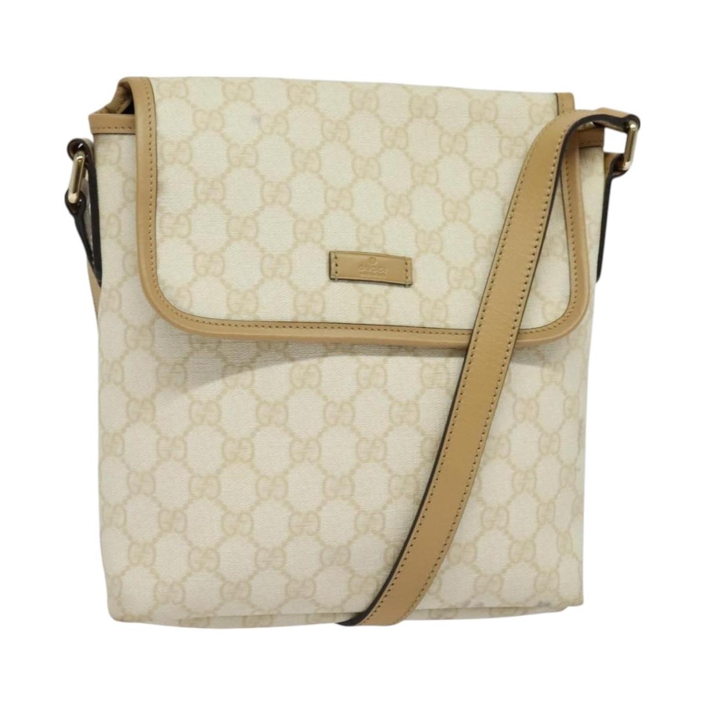 Gucci Flap Messenger GG Lona Revestida Pequeña