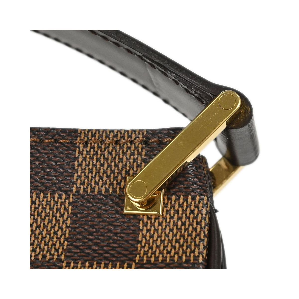 Borsa a spalla Louis Vuitton Aubagne in tela - Marrone