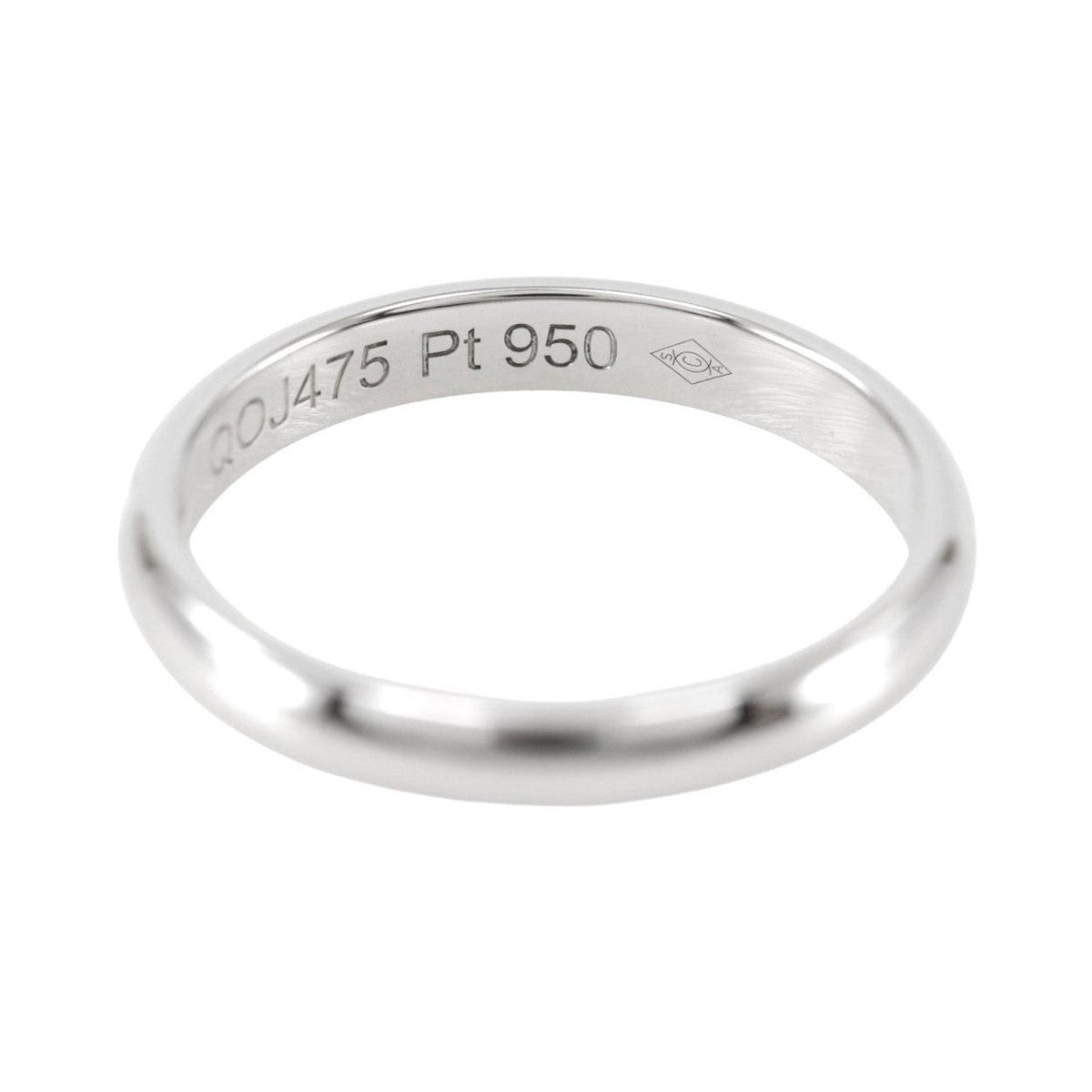 Bague Cartier 1895 Wedding Band 2.2 Mm Platinum - Argent