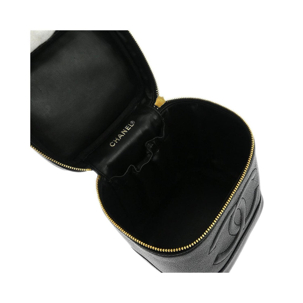 Pochette Chanel Vintage Timeless Cosmetic Case Small Cuir - Noir