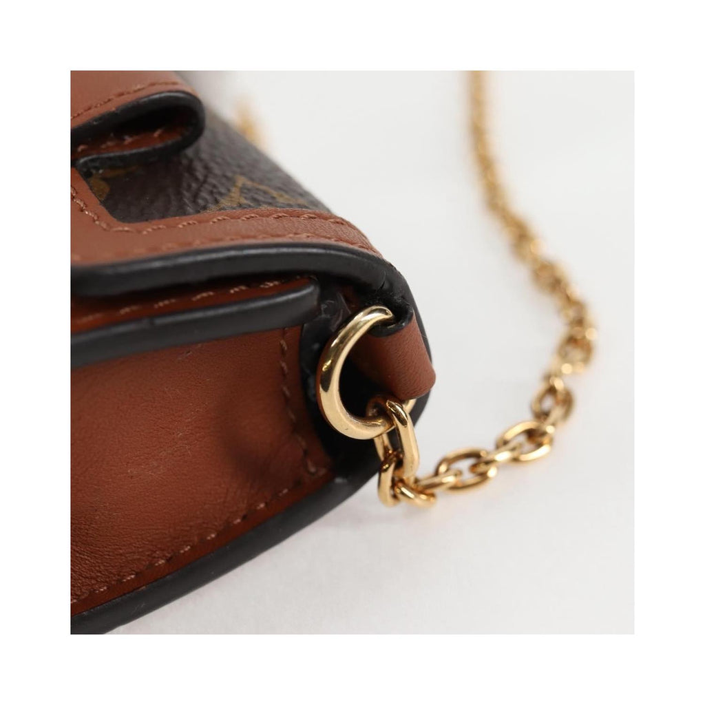 Sac Porté Épaule Louis Vuitton Dauphine Mini Toile - Marron