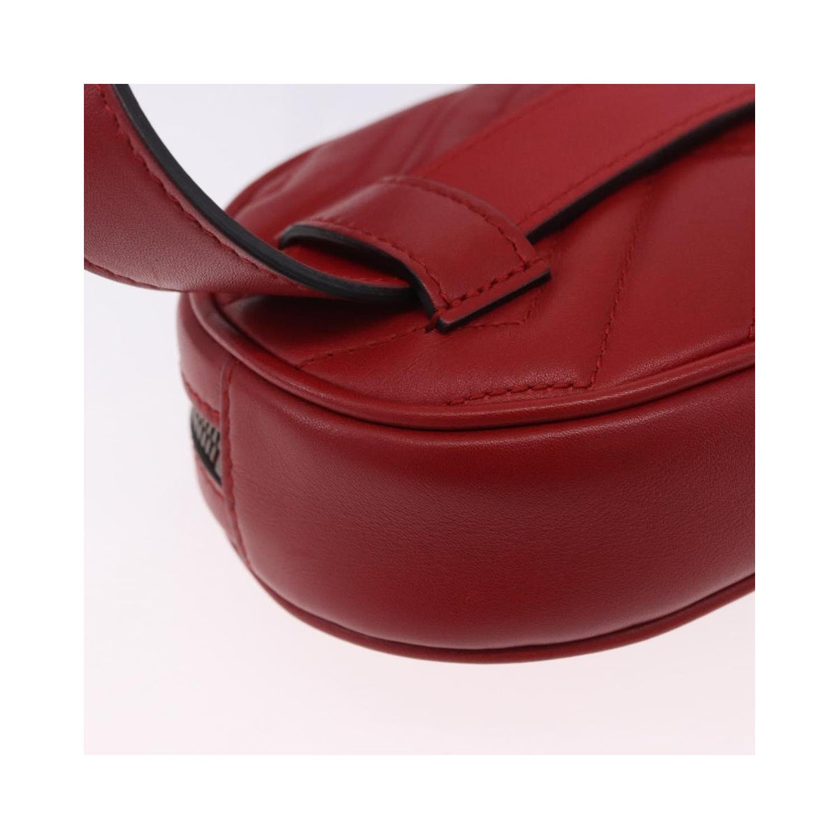 Sac À Main Gucci Gg Marmont Belt Cuir - Rouge