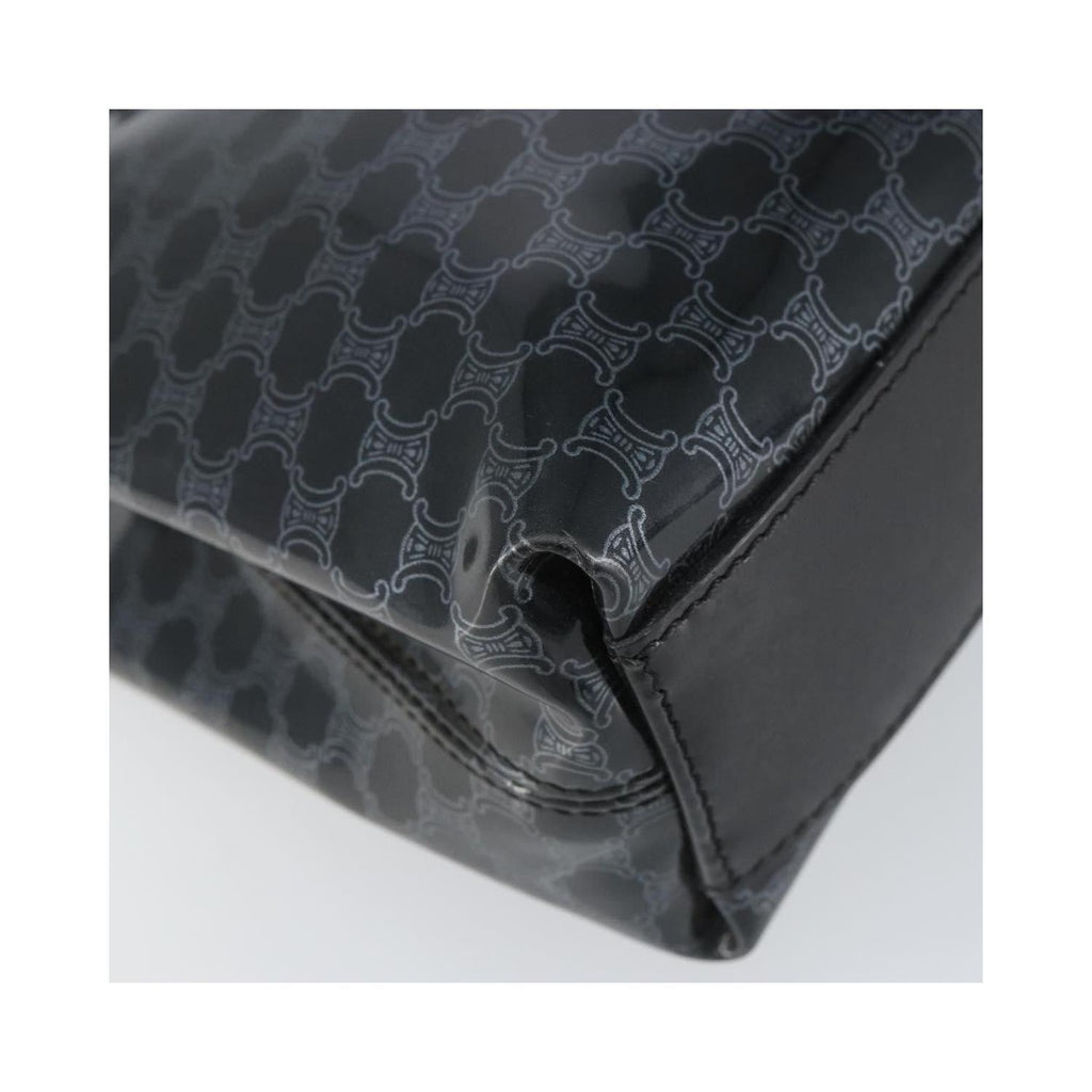 Cabas Celine Vintage Macadam Shopper Tote Plastic - Noir