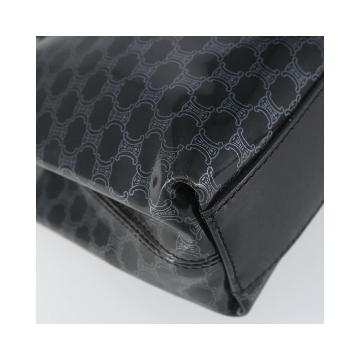 Cabas Celine Vintage Macadam Shopper Tote Plastic - Noir