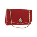 Chanel Leo Lion Medium Cotton Flap Shoulder Bag - Red