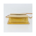 Pochette Louis Vuitton Mott Handbag Cuir Verni - Beige