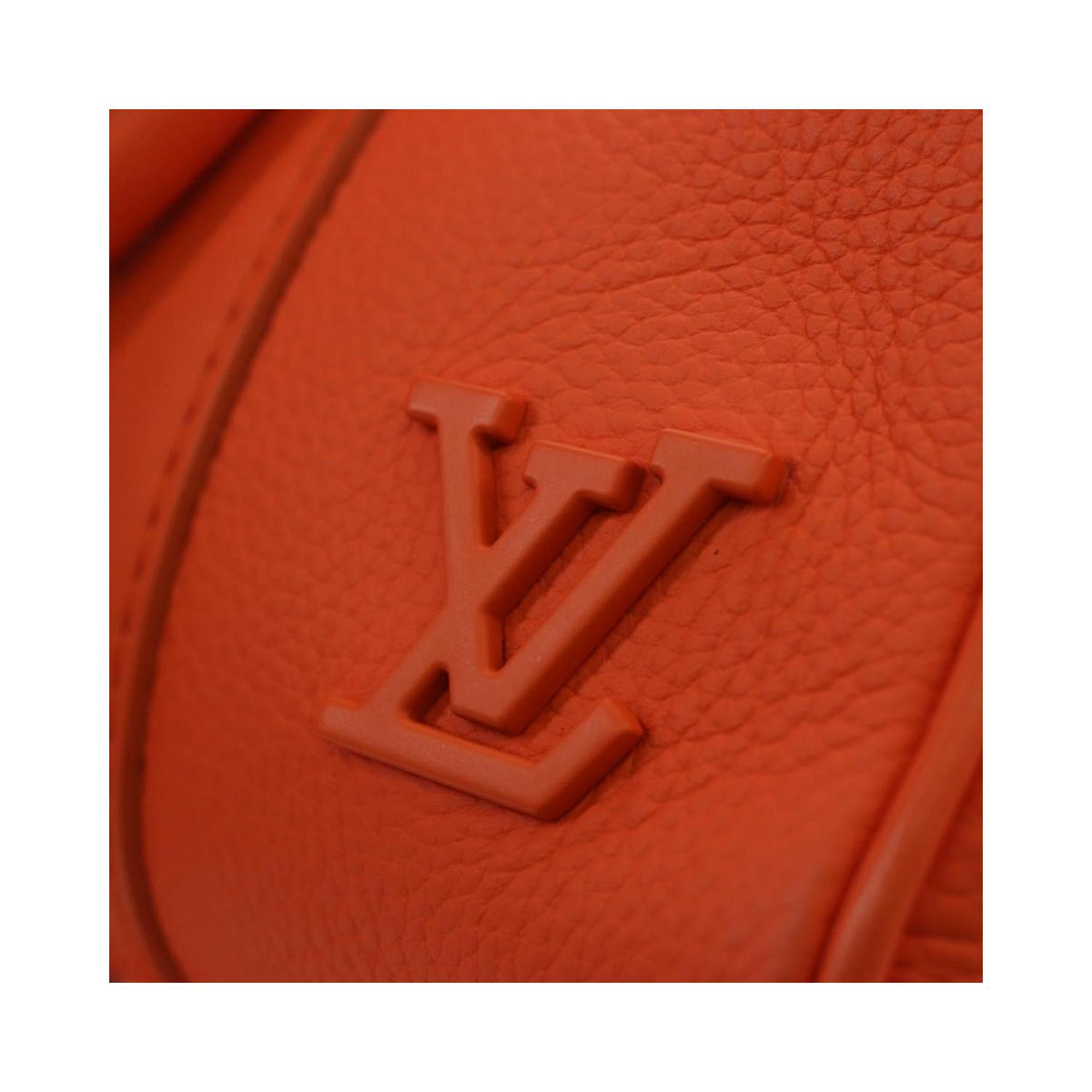 Sac Porté Épaule Louis Vuitton City Keepall Cuir - Orange