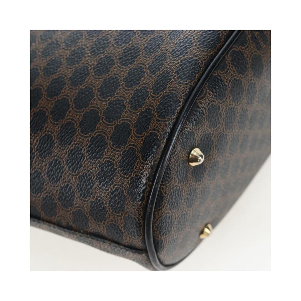 Sac Porté Épaule Celine C Macadam Tote Pvc - Noir