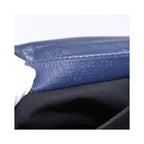 Pochette Balenciaga Classic Studs Envelope Strap Clutch Mini Cuir - Bleu Marine