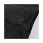 Cabas Gucci Vintage Bamboo Handle Tote Toile - Noir