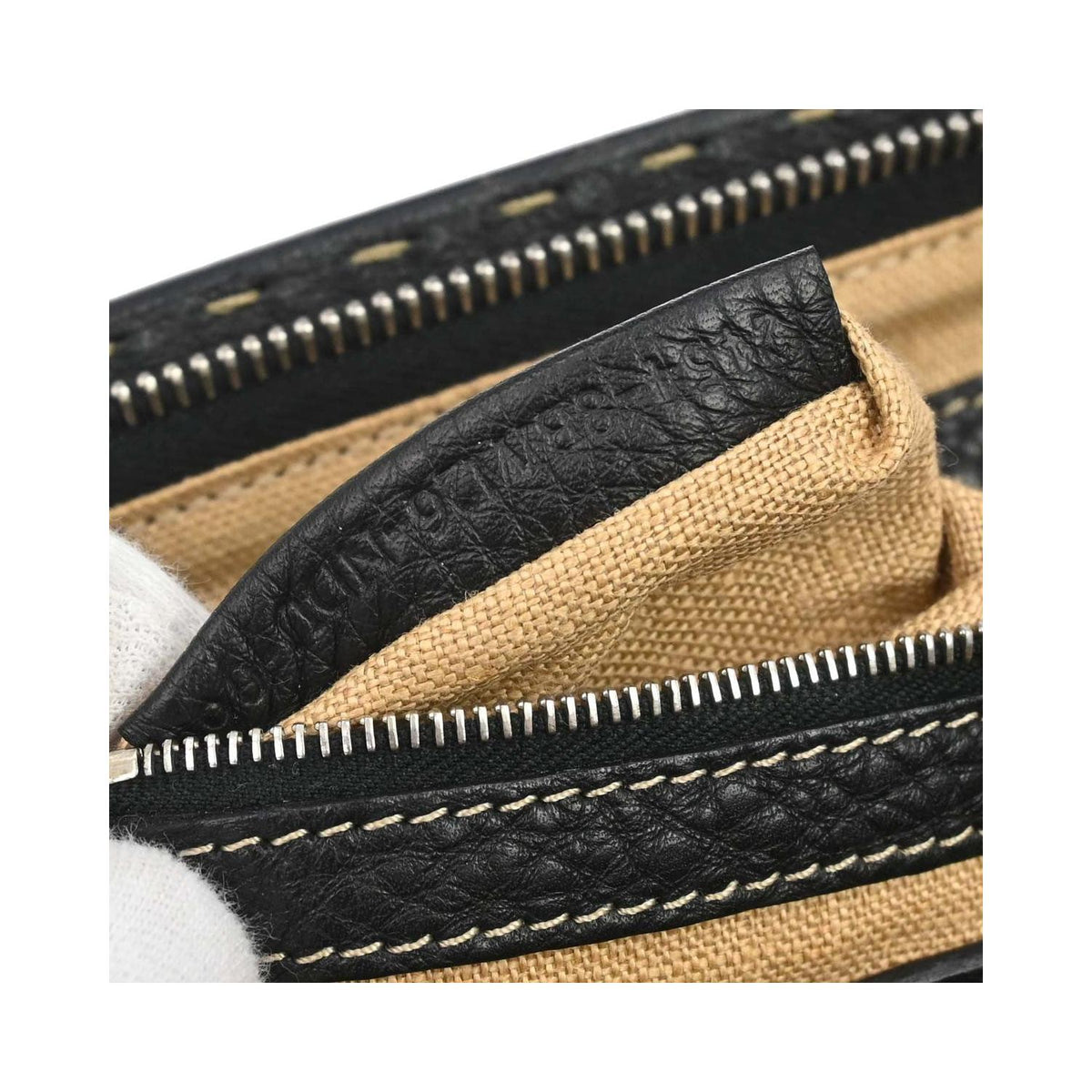 Fendi - Sac À Main Selleria Frame Doctor Mini Cuir - Noir