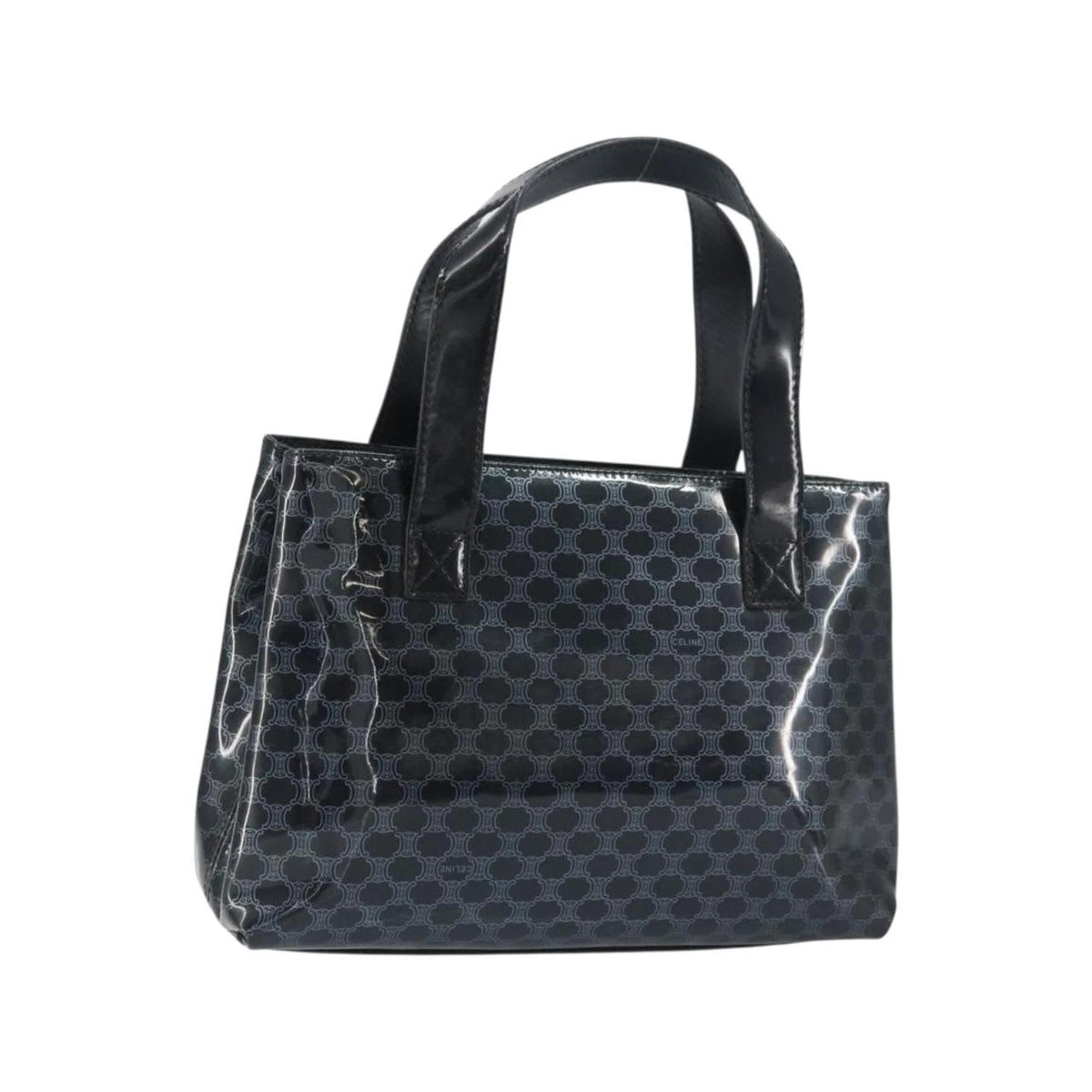 Cabas Celine Vintage Macadam Shopper Tote Plastic - Noir