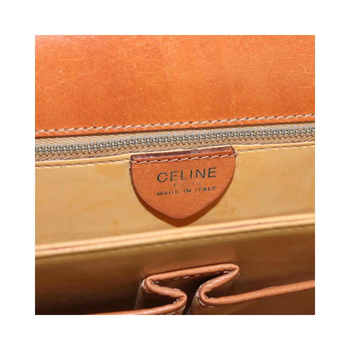 Sac Porté Épaule Celine Macadam Small Toile - Beige
