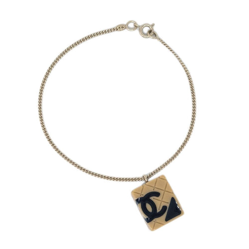 Chanel Vintage Rue Cambon Chain Charm Bracelet Metal Product Image