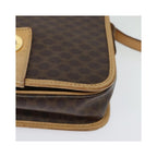 Sac Celine Macadam Shoulder Bag Toile - Marron